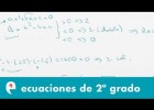 Ecuaciones de segundo grado (ejercicio 1) | Recurso educativo 109918