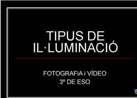 Tipus de il·luminació | Recurso educativo 726697