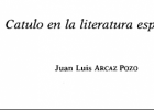 Catulo en la literatura española | Recurso educativo 747300
