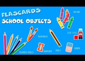 Inglés para niños - School objetcs - Flashcard material escolar | Recurso educativo 757113
