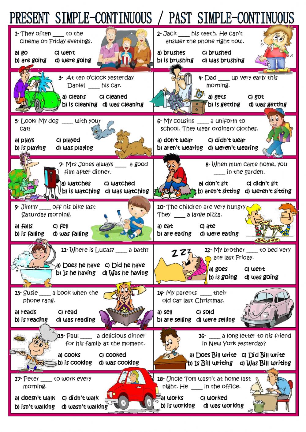 present-perfect-continuous-worksheet